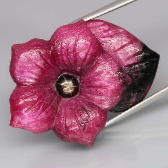Giant! 52.90ct Ruby in Zoisite and Sapphire carving