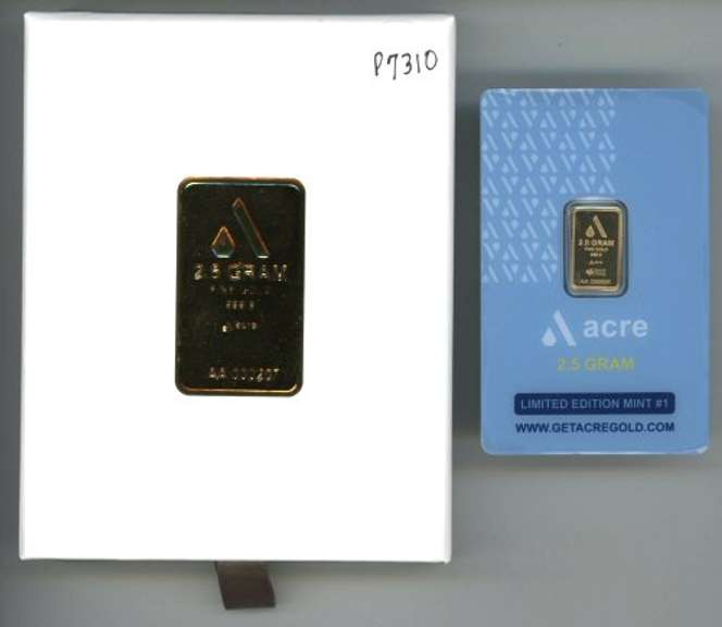 Special Limited Edition pure .9999 2.5 gram gold bar