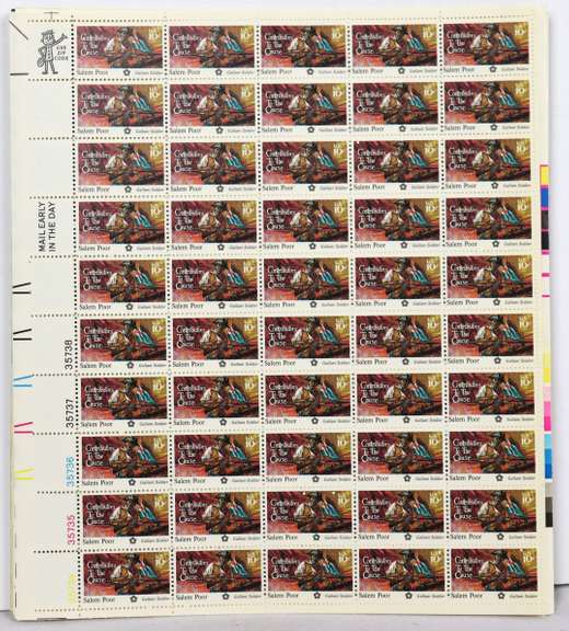 $124 Face Value In Mint 6 &10 Cent US Comm Sheets