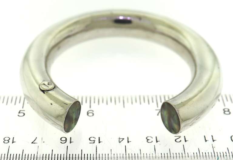 Sterling Silver Ablone Shell Cuff Bracelet