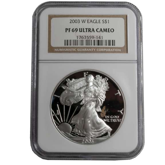 2003 W Proof NGC 69 Ultra Cameo Silver Eagle