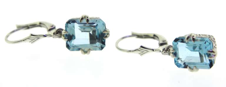 Sterling Silver Aquamarine Earrings