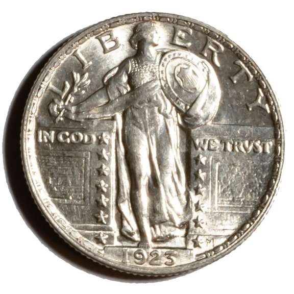 1923 Gem BU Frosty White Standing Liberty Quarter