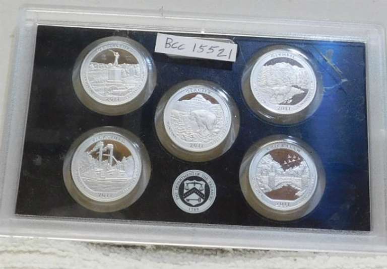2011 Siilver PROOF Amer Beau Set no box