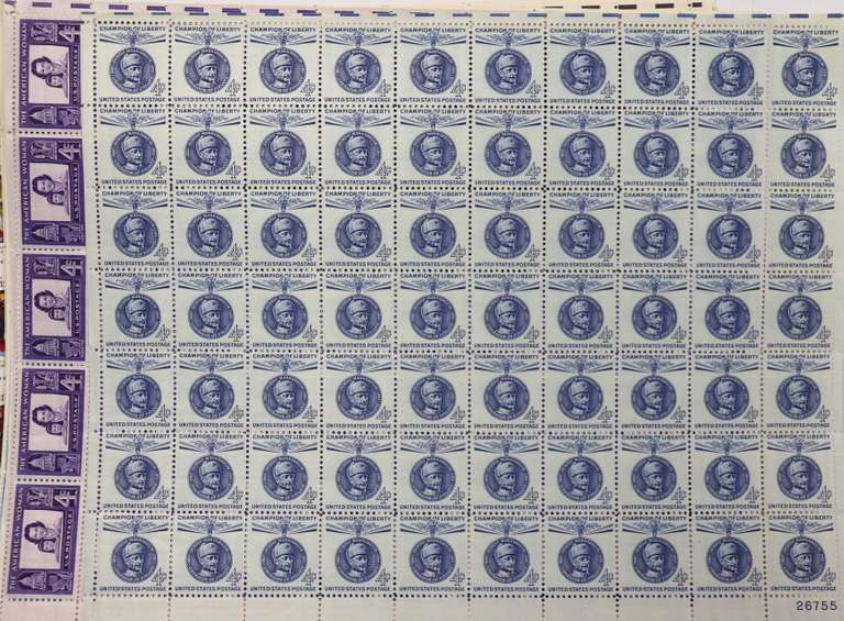 $122 Face Value Mint 4 & 8 Cent Full Gum US Sheets