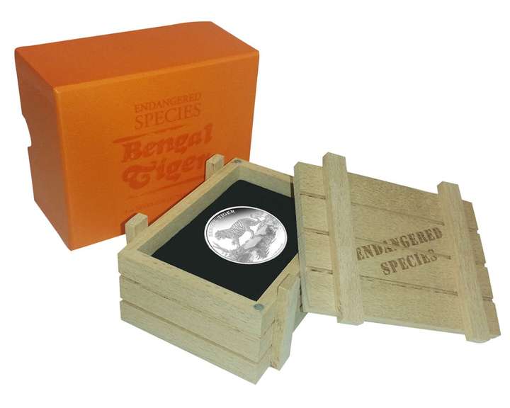 2015 New Zealand Mint Proof Bengal Tiger