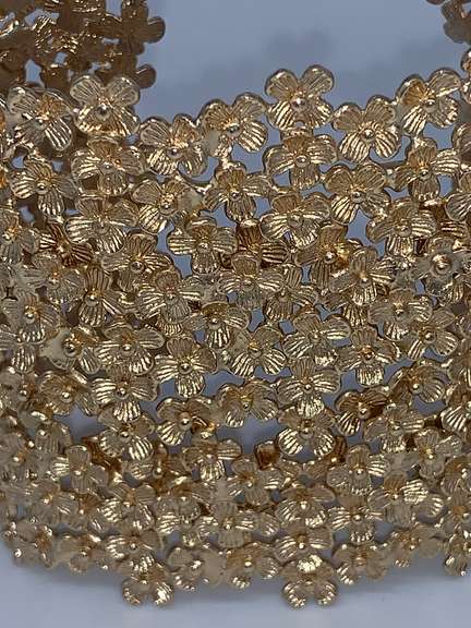 Sterling Silver & 22kt GP Bangle Bracelet