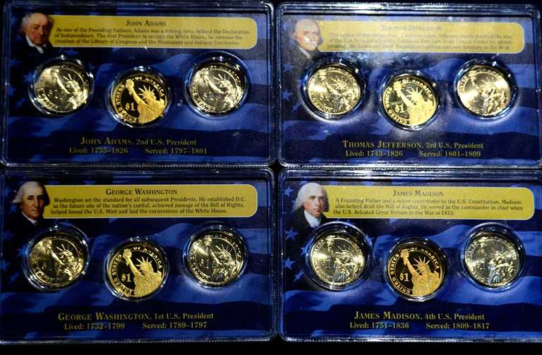 Lot of 4 2007  First Day of Issue Presidential Dollar