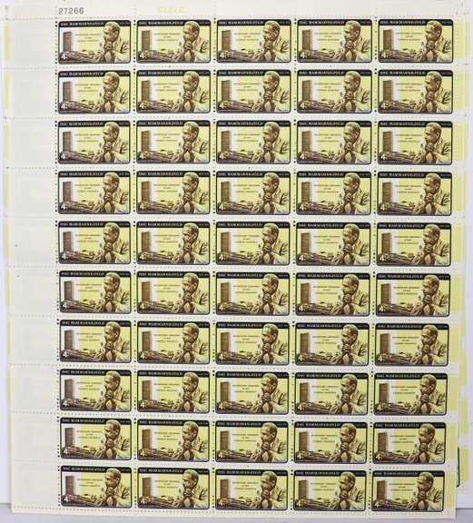10 1962 Dag Hamerjold  4 Cent Inverted Error Sheets