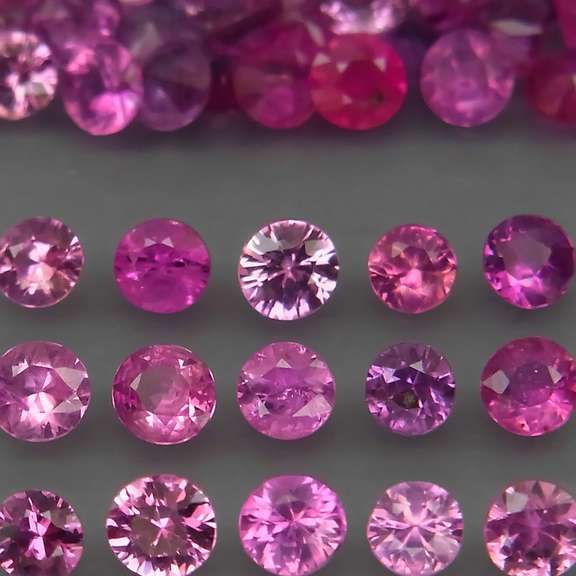 Superb 4.50ct set of top pink Rubies -HEATED ONLY!