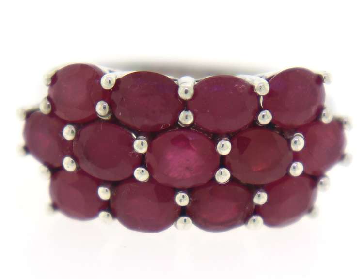 Sterling Silver Ruby Ring