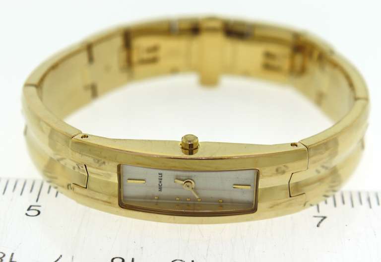 Vintage Michele Gold Tone Watch
