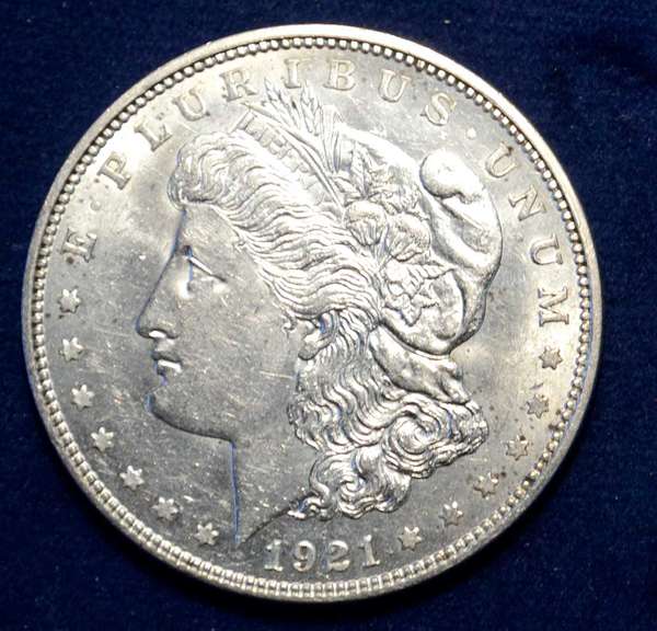 1921 D UNC Slider Morgan Dollar