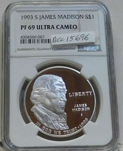 1993-S Madison Sil PRF Dol NGC PF69UC