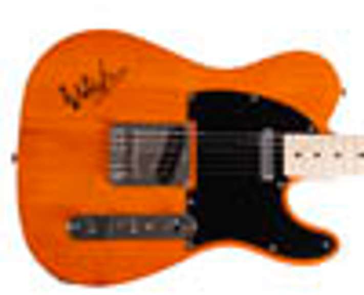 Bob Dylan Signed Facsimile Fender Guitar