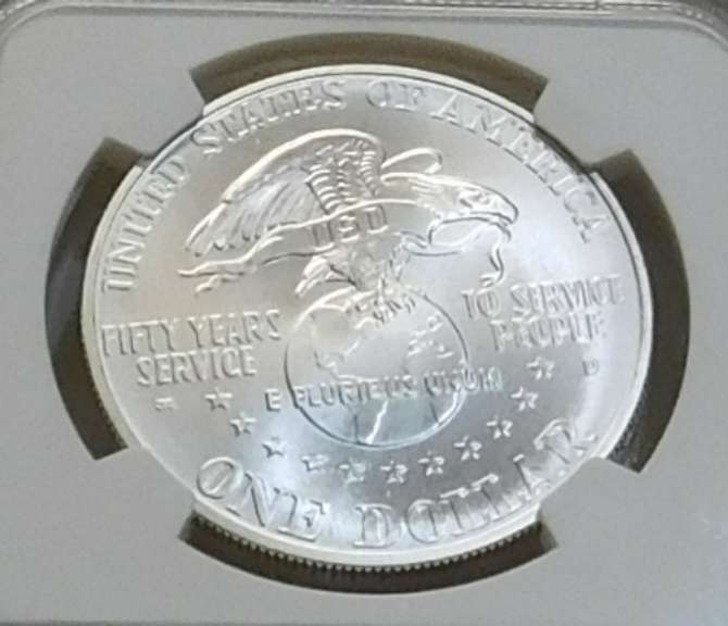 1991-D USO Sil Unc Dol NGC MS69