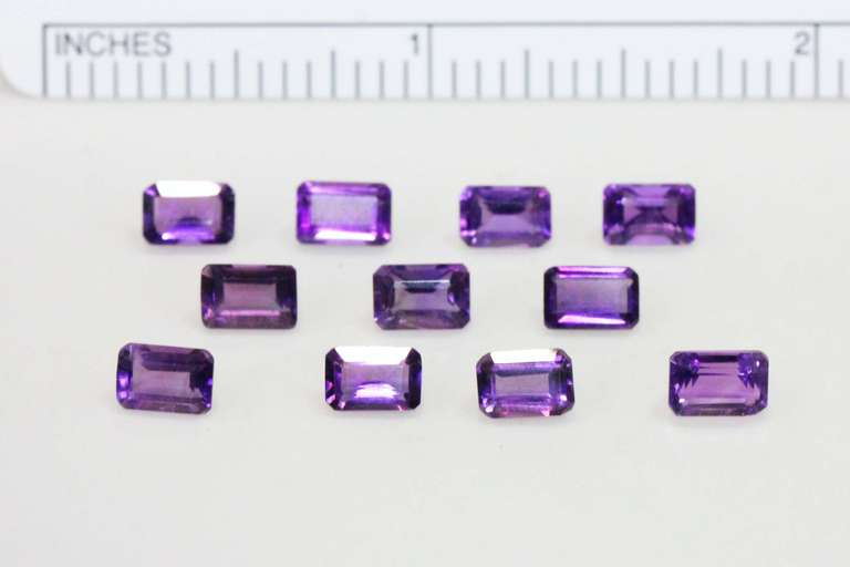 Bright Natural Amethyst - Lot of 11