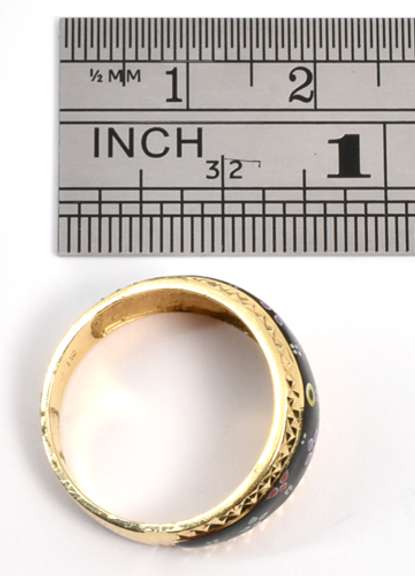 Neat 14k Enamel Band
