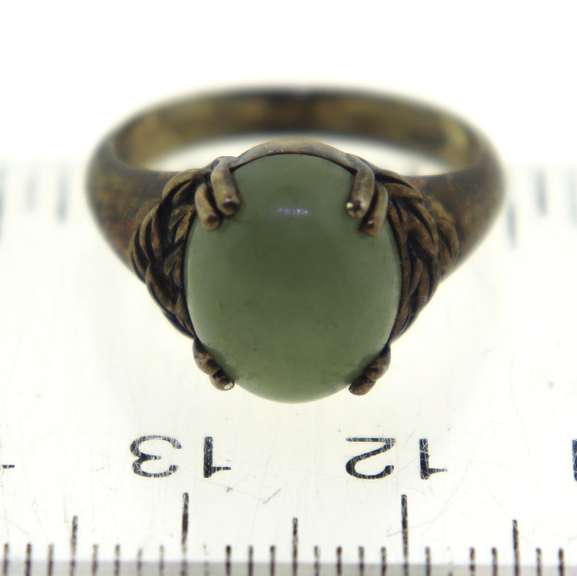 Sterling Silver Jade Ring