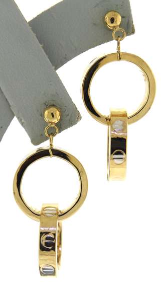 Fantastic Interlocking Circle Screw Earrings