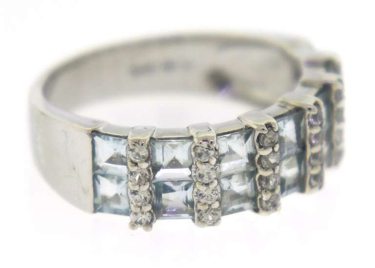 Sterling Silver Aquamarine Ring