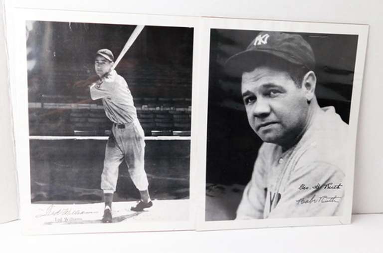 Black & White Signed Photo Prints - Williams & Ruth w/COA