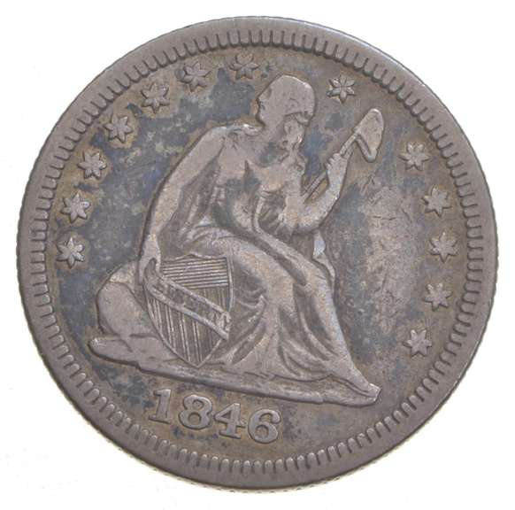 1846 Seated Liberty Quarter