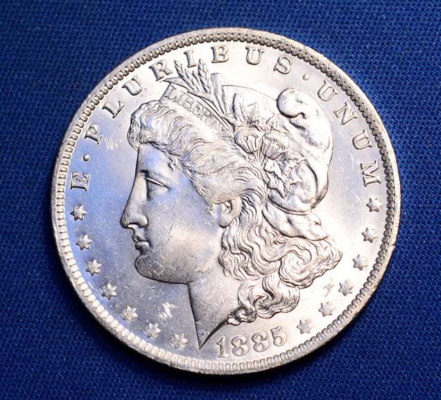 1885-O B.U. MORGAN SILVER DOLLAR