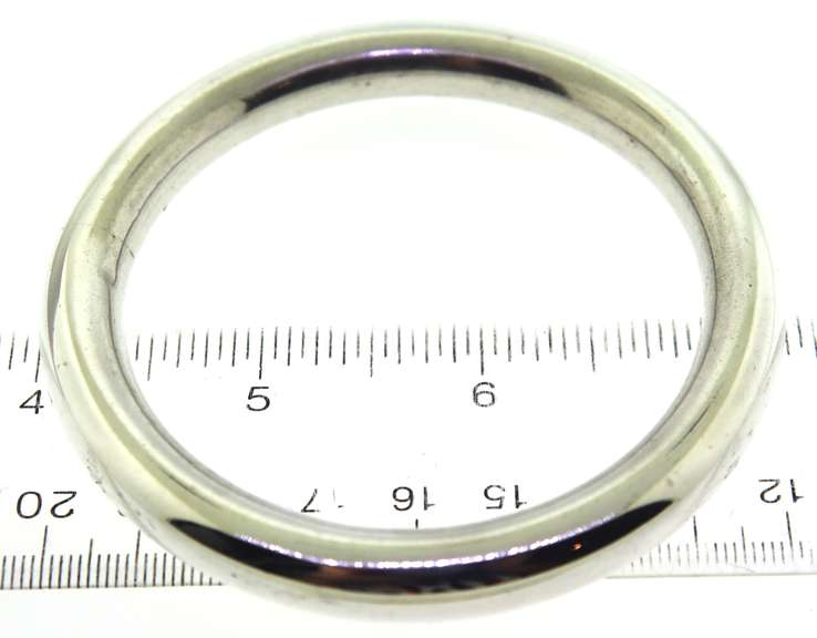 Sterling Silver Round Bangle Bracelet