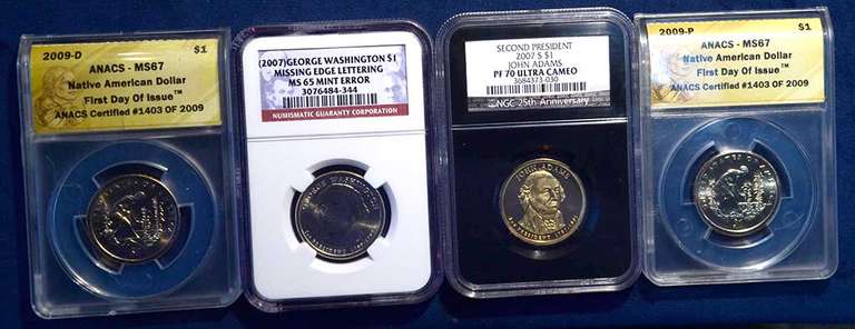 Lot of Graded Modern Dollars