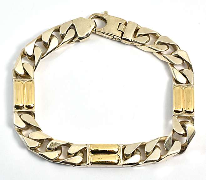 Sterling & 18k Link Bracelet