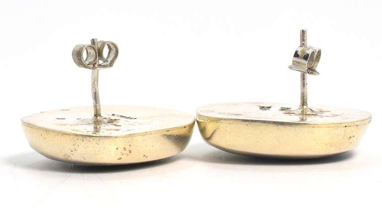 Sterling Silver Mother of Pearl Earrings