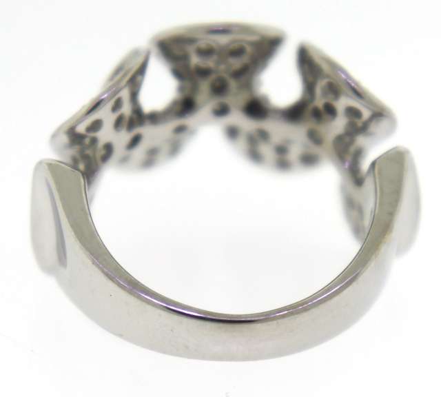 Dazzling Pave Diamond Ribbon White Gold Ring