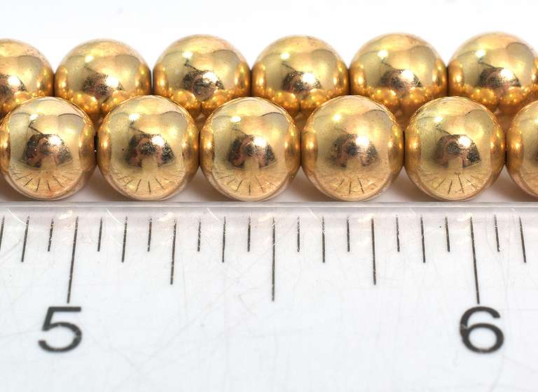 Bright Beaded Necklace in 14KT Yellow Gold