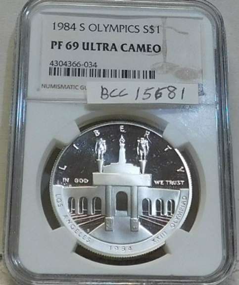 1984-S Olympics Sil PRF Dol NGC PF69UC