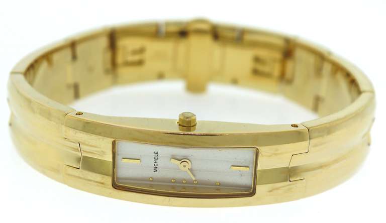 Vintage Michele Gold Tone Watch