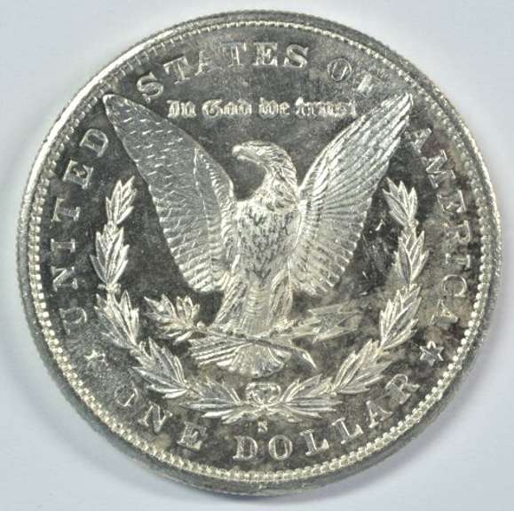 DMPL Cameo BU 1881-S Morgan Silver Dollar