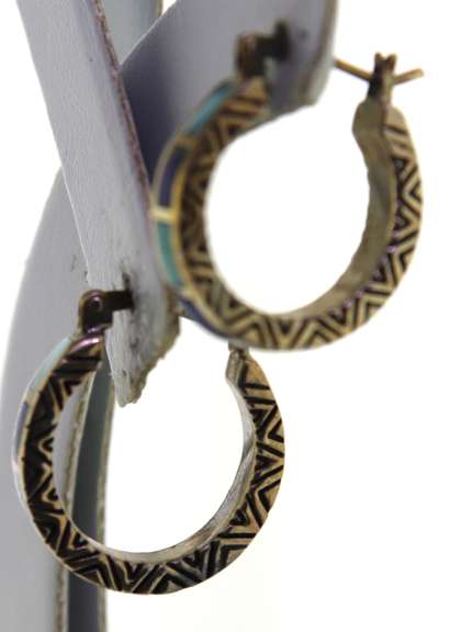 Sterling Silver Enamel Earring Hopp