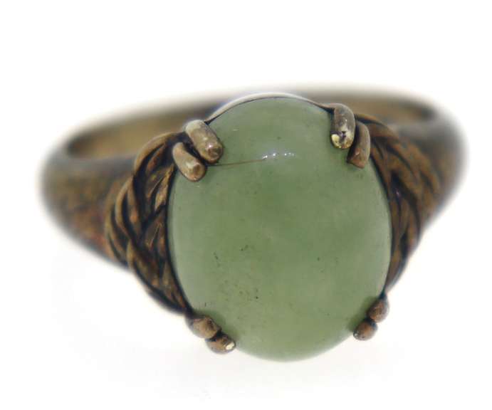 Sterling Silver Jade Ring