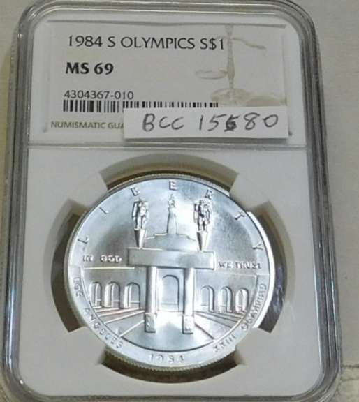 1984-S Olympics Sil Unc Dol NGC MS-69