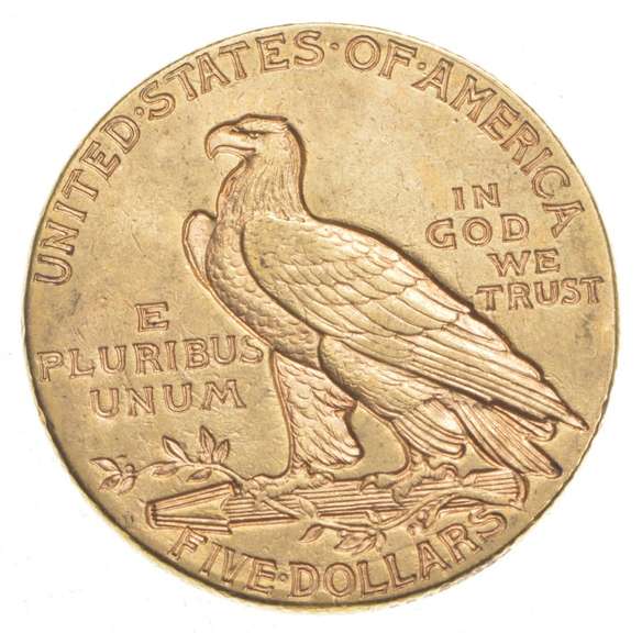 1909-D $5.00 Indian Head Gold Half Eagle