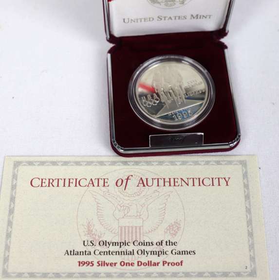 5 Modern Proof Silver Dollars