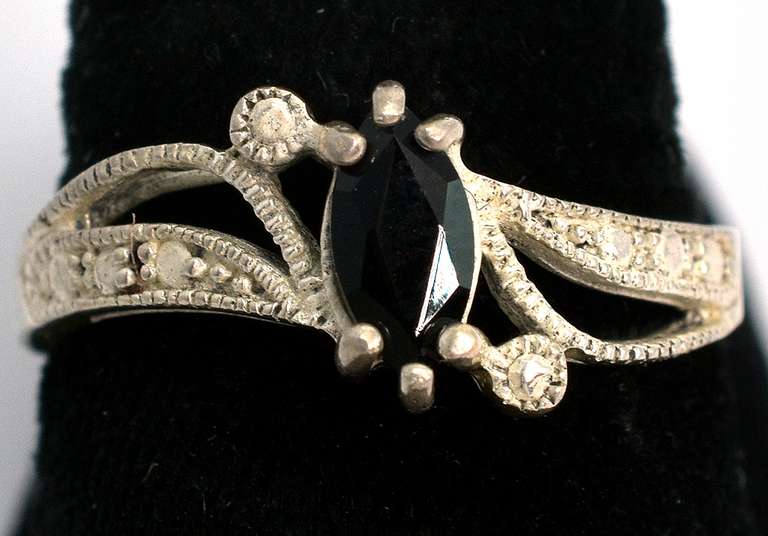 Sterling Silver Midnight Sapphire Ring