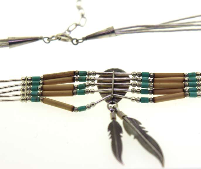 Sterling Silver Native American Necklace