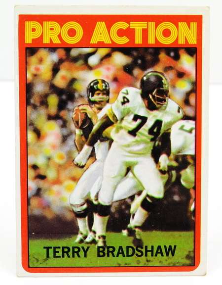 1972 Terry Bradshaw Pro-Action Football Card