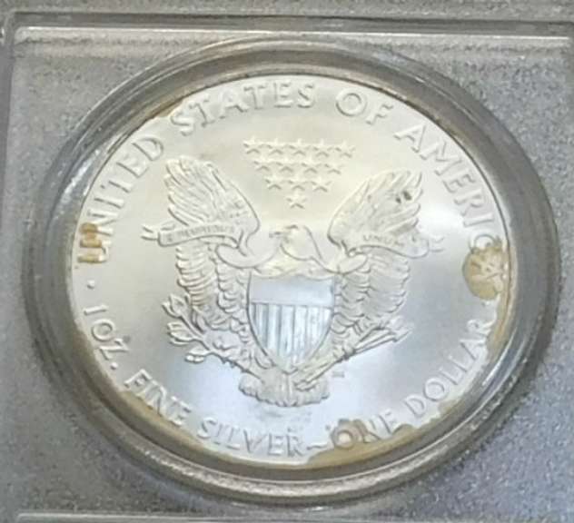 2009 Unc Silver Eagle PCGS MS-70