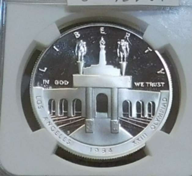 1984-S Olympics Sil PRF Dol NGC PF69UC