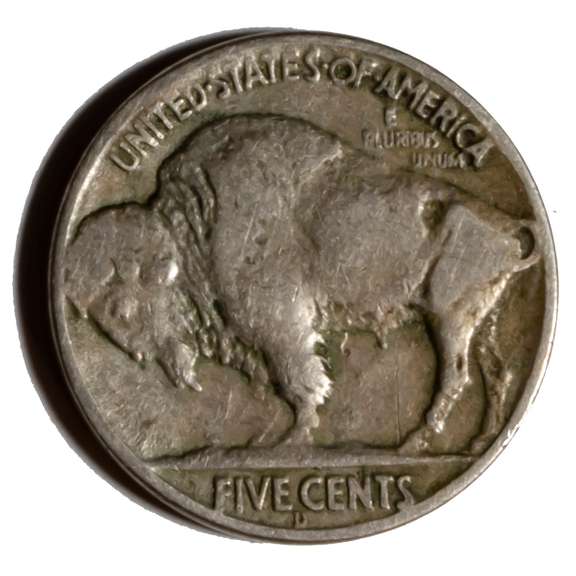 1937 D 3 Legged Buffalo Nickel
