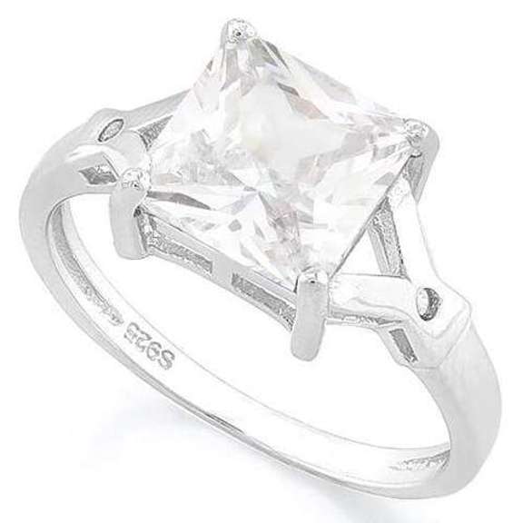 White Topaz Sterling Ring