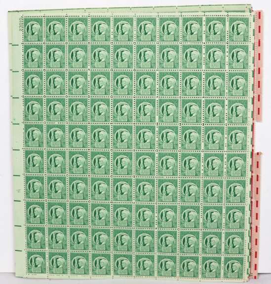 $58.50 Face Value In Mint 1-3 Cent 1940 Era US Sheets